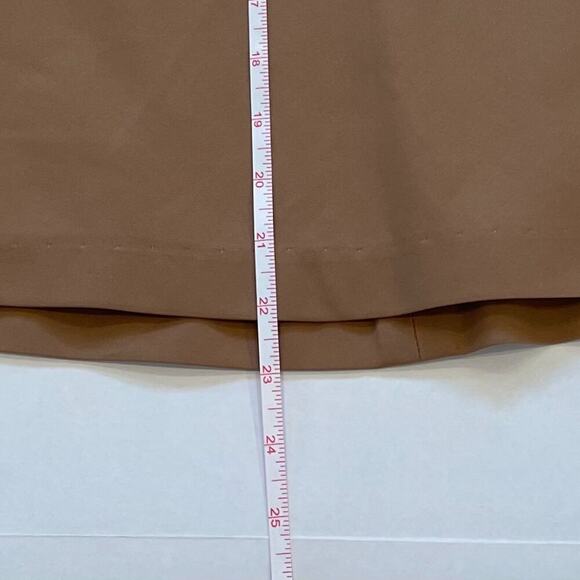 Calvin Klein Cotton Blend Tan/Neutral A-Line Skirt, Full, Classic, Size 6 - Picture 8 of 11
